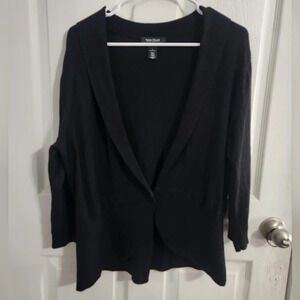 White house Black Market black cardigan sweater blazer woman large